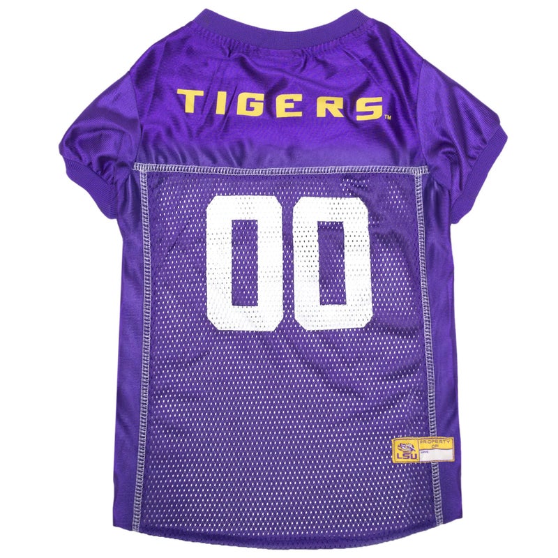 Pets First NCAA College LSU Tigers Mesh Jersey for DOGS & CATS, XX-Large. Licensed Dog Jersey with your Favorite Football/Basketball College Team - Image 1